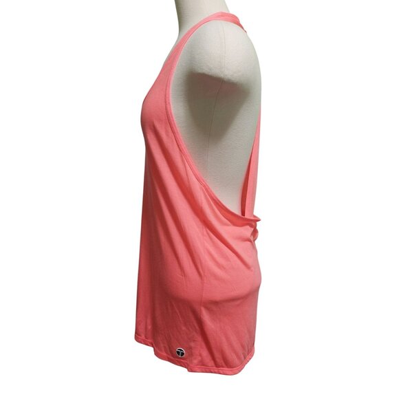 Trina Turk Recreation Bright Coral Pink Open Back Tank Top~Summer~Size Large - Picture 3 of 9